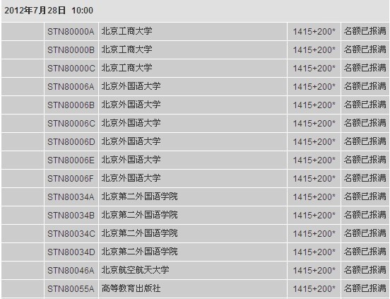 托福考位