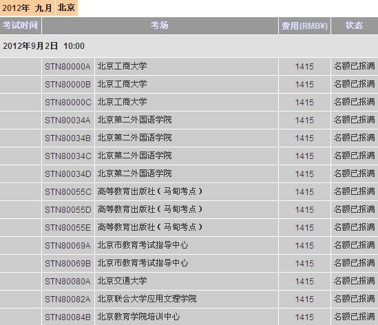 　　托福7月22日报名截止 部分地区9月暂无考位
