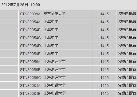 　　托福7月22日报名截止 部分地区9月暂无考位