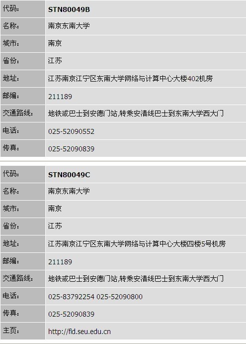 南京托福考点