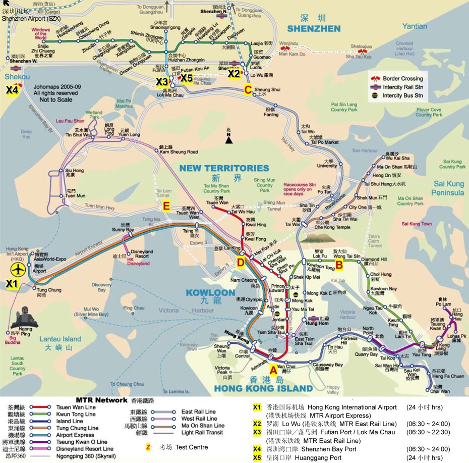 香港SAT考场分布