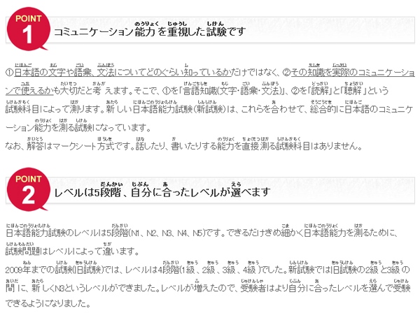 [官网消息]新日语能力考试的四个要点