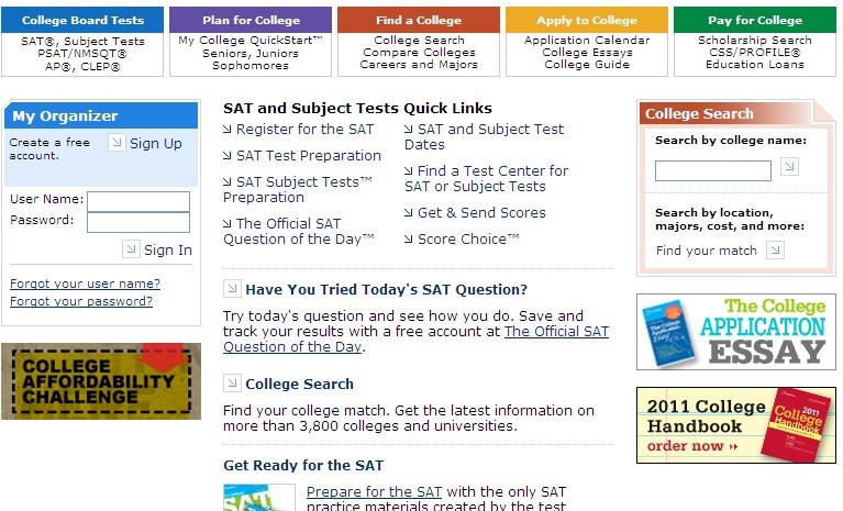 SAT考试报名流程 SAT考试报名流程
