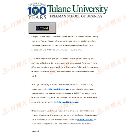 杜兰大学  商学院  金融专业