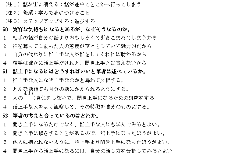 2010年7月日语能力考一级真题读解部分01