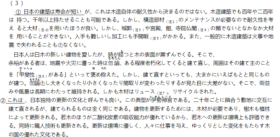 2010年12月日语能力考一级真题读解部分02