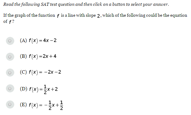 2015年3年26日SAT官方每日一题