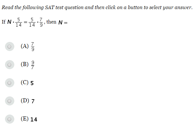 2015年4年10日SAT官方每日一题