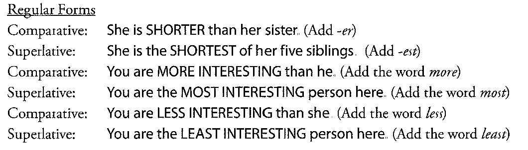 比较级和最高级