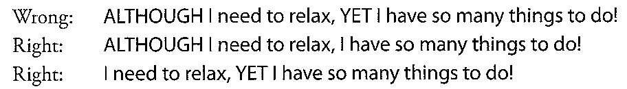 1.	一个句子中只能出现一个连词