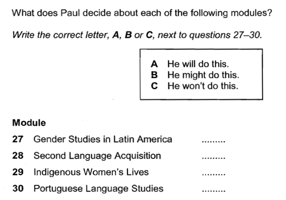 雅思听力配对题解题技巧