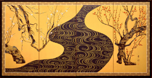 红白梅图屏风 红白梅图屏风